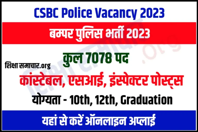 Bihar Police Recruitment 2023 Notification Apply Online 7808 Constable, SI, ASI & Inspector Posts