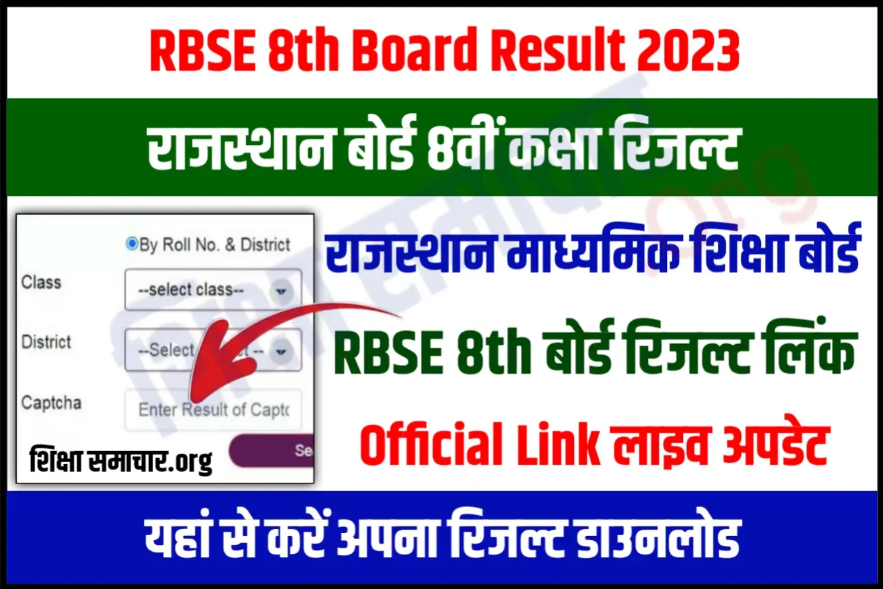 Rbse Rajasthan Board Th Result Rajshaladarpan Nic In